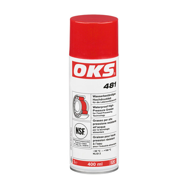 高壓潤滑脂，可防水, 用于食品技術(shù)設(shè)備，噴劑
